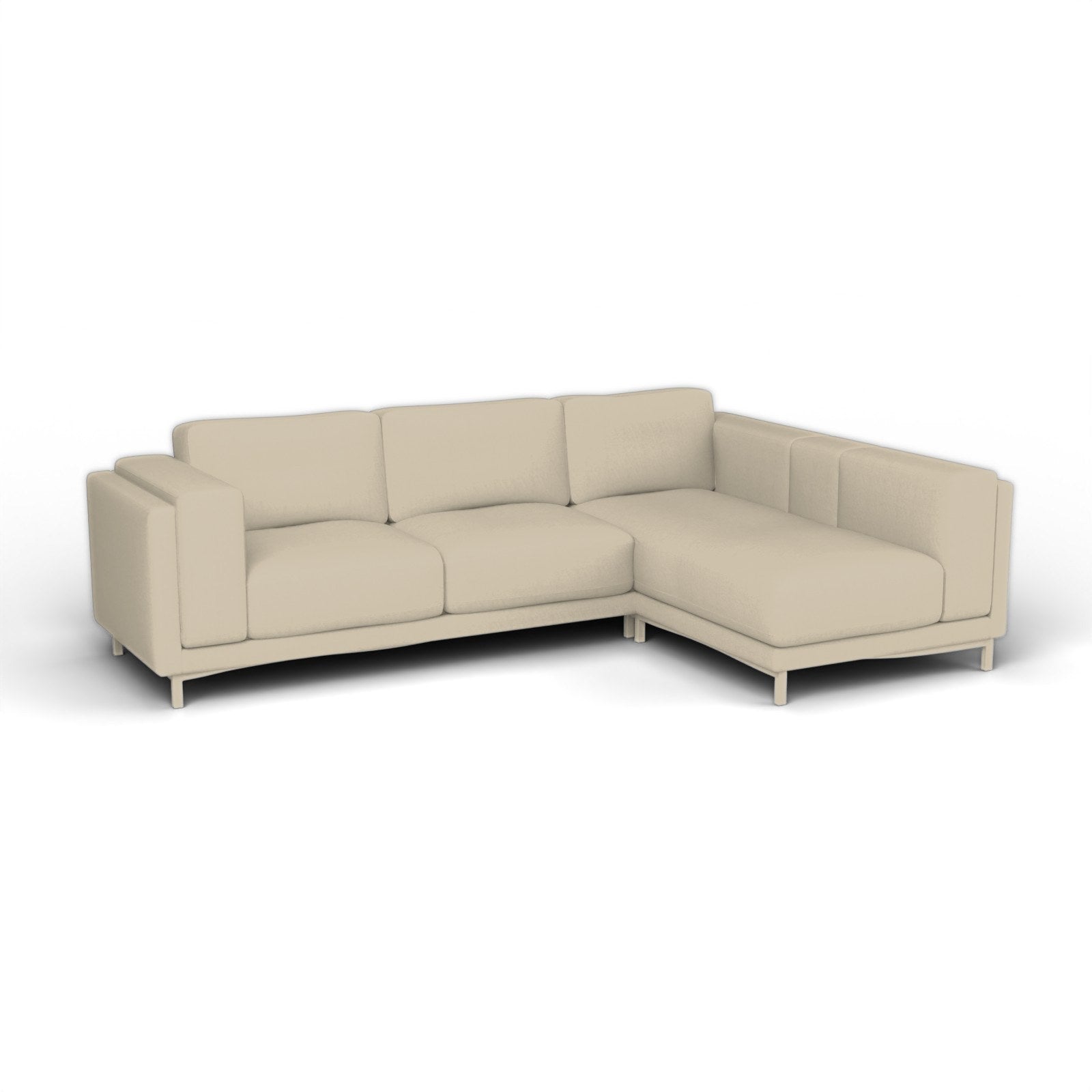 Nockeby 3-Seat Sofa with Chaise, Left Cover - made to measure