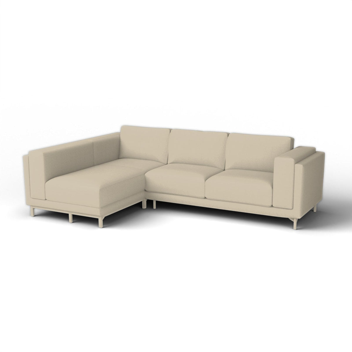 Nockeby 3-Seat Sofa with Chaise, Right Cover - made to measure