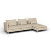 Söderhamn 4-Seat Sofa with Chaise & Open End Cover - made to measure